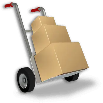 van girls moving trolley